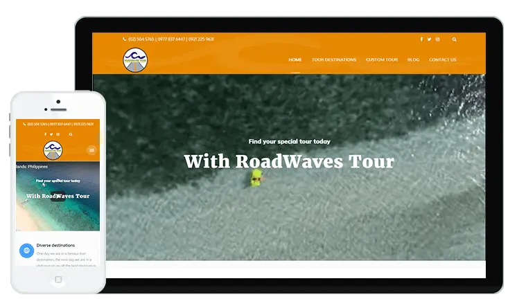 Roadwaves Tour Web Design