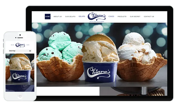 Chiaras Pastry Web Design