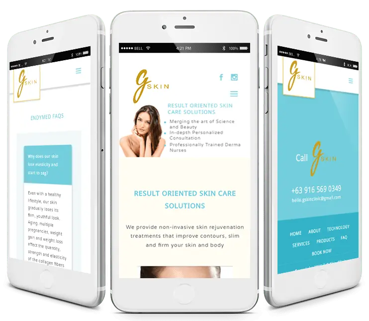 Gskin Clinic Mobile Responsive