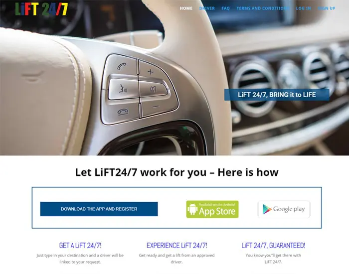 Lift 24x7 Site Preview