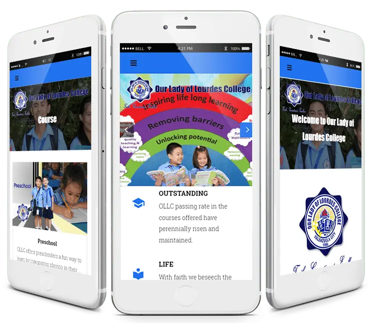 Our Lady of Lourdes College Mobile Responsive