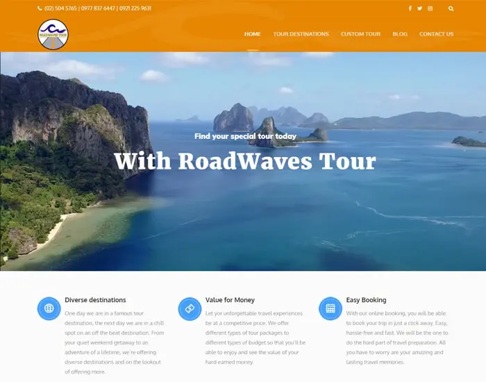 Roadwavestour Site Preview
