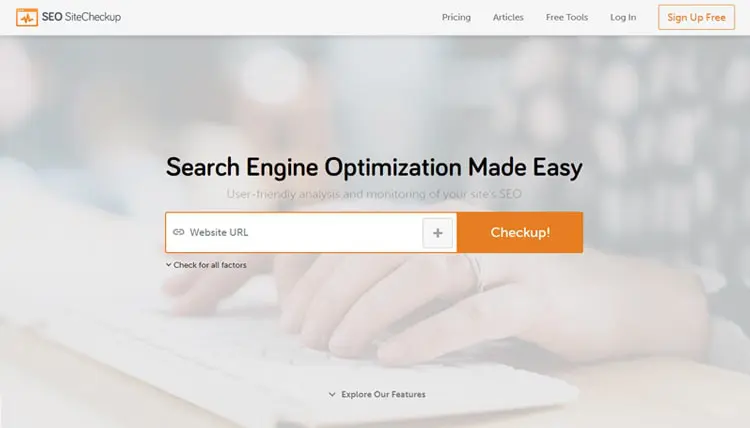 SEO Site Checkup Site Preview