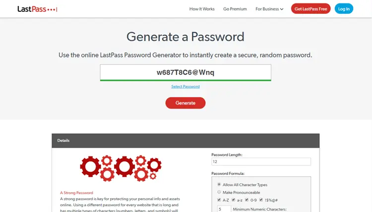 LastPass Site Preview