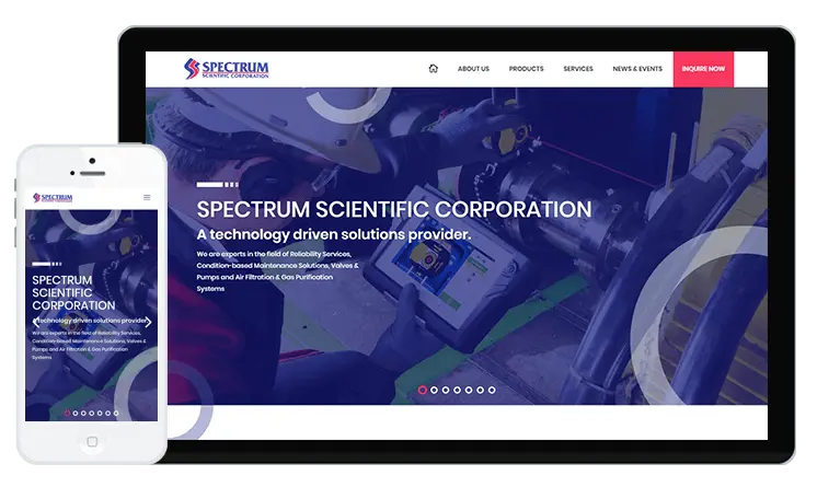 Spectrum Scientific Web Design