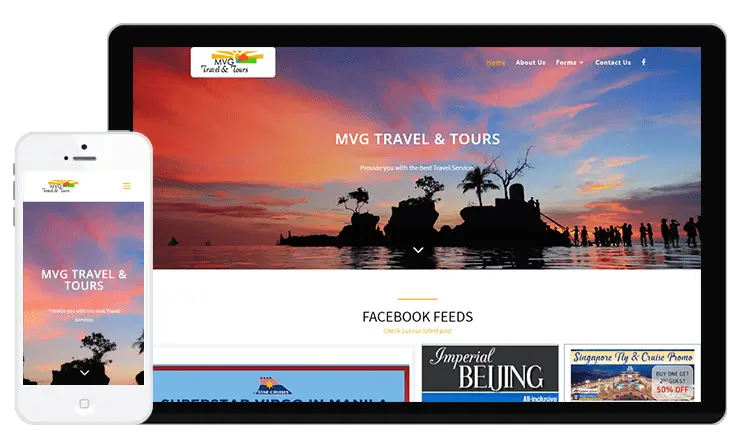 MVG Travel and Tours Web Design